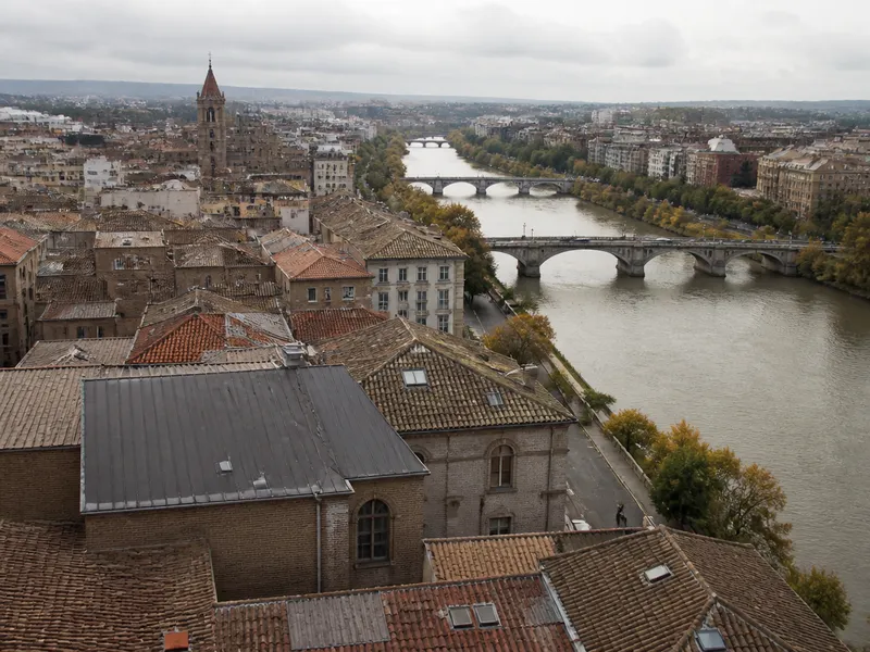 Vista de Zaragoza, zona de cobertura de desatascos en toda la provincia